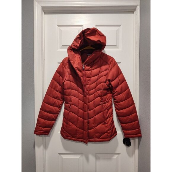 Patagonia Downtown Loft Down Puffer Jacket‎ Women's XS Red Hooded - Picture 10 of 10